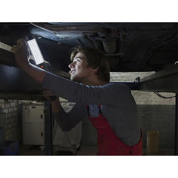 Лампа для мастерской 48 LED COB, крючок, магнит, перезаряжаемый через USB