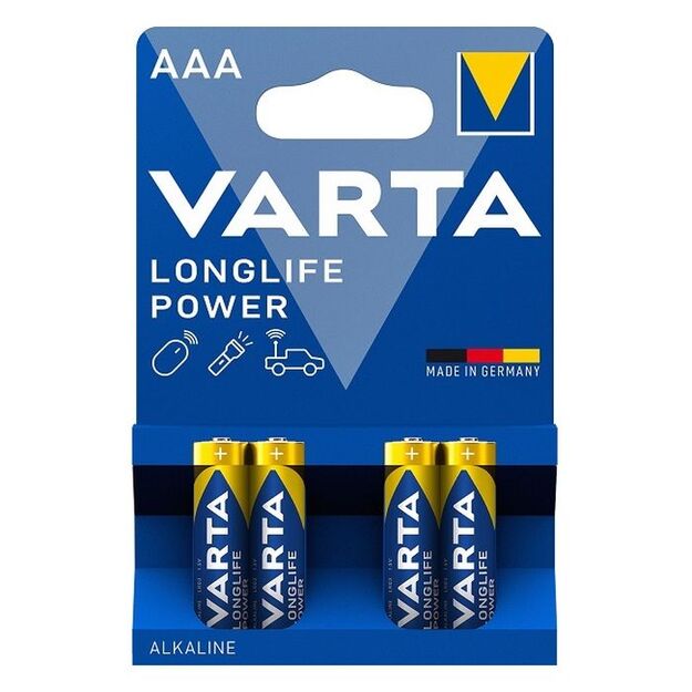 AAA baterijos Varta High Energy , 4 vnt.