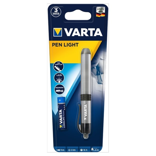 Žibintuvėlis LED Pen Light 1AAA VARTA 16611