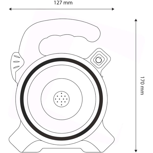 Įkraunamas žibintas ENTAC 1W Solar