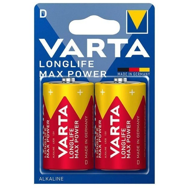LR20 baterija Longlife Max Power D (2vnt) VARTA 4720