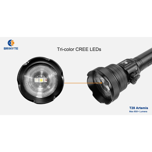 Brinyte T28 Artemis žibintuvėlis