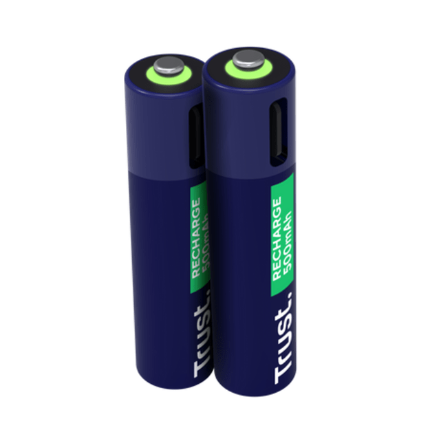 Trust USB-C pakraunamos baterijos AAA 500mAh 2 vnt pak. 25585