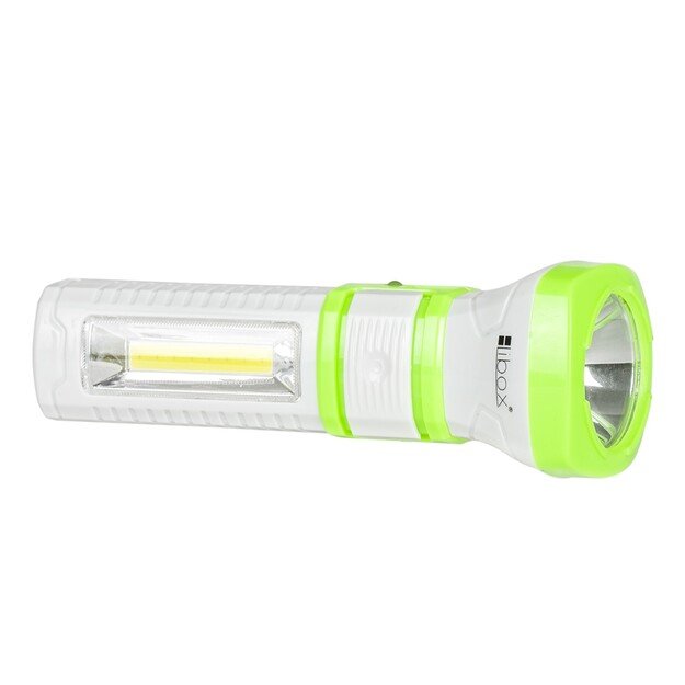 LED COB + 1 LED įkraunamas žibintuvėlis LIBOX