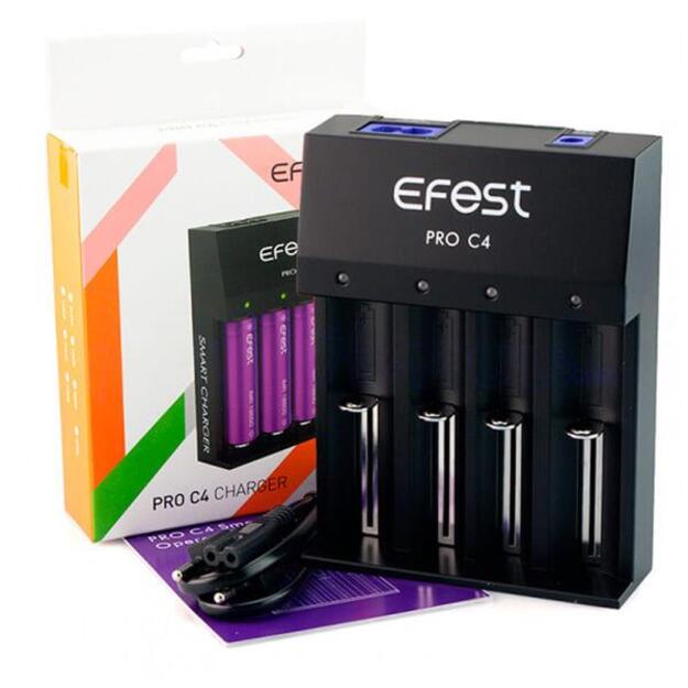 Baterijų įkroviklis Efest Pro C4