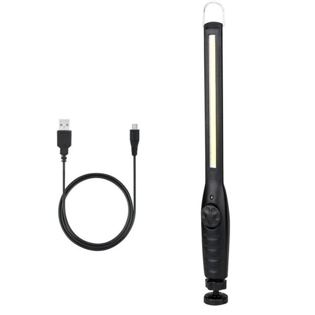 Darbo lempa įkraunama COB LED lankstoma, su magnetu