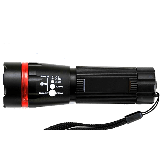 LED žibintuvėlis 3W su ZOOM funkcija