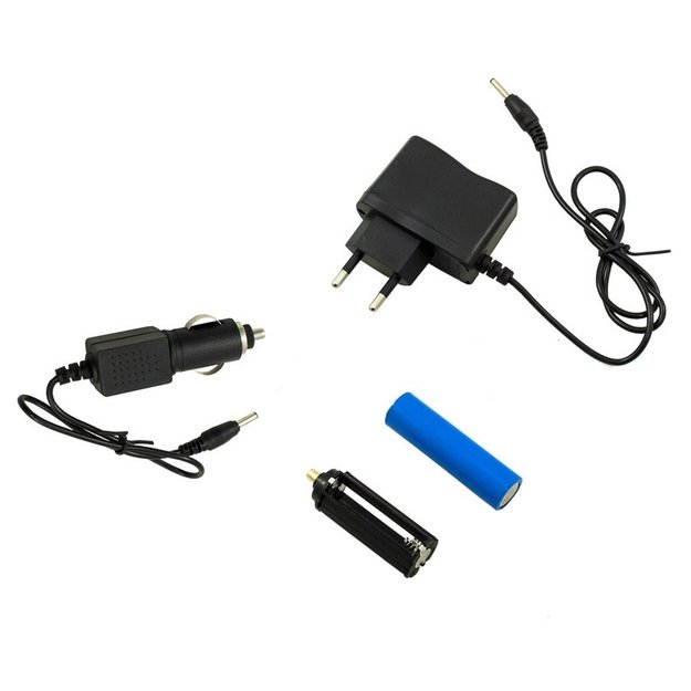 Žibintuvėlis įkraunamas, fokusuojamas su SOS adapteriu