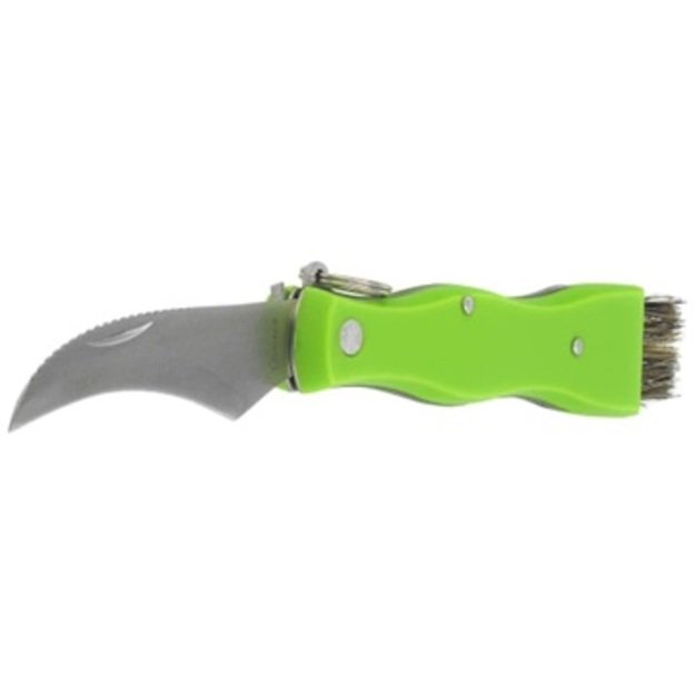 Martinez Albainox mushroom knife, green ABS, matte 3Cr13Mov 72 mm (18391)