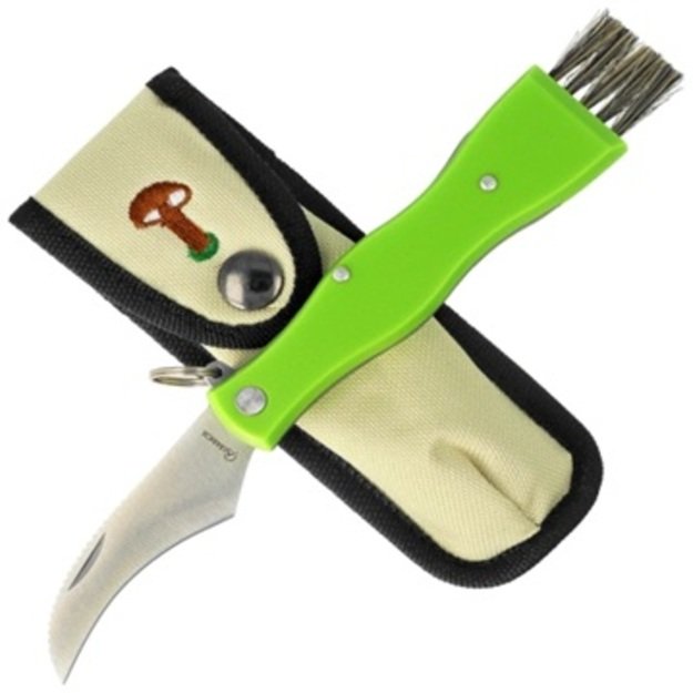 Martinez Albainox mushroom knife, green ABS, matte 3Cr13Mov 72 mm (18391)