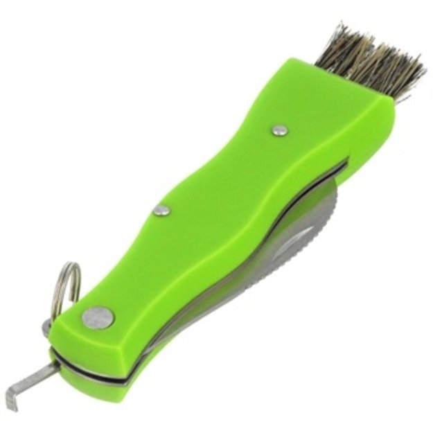 Martinez Albainox mushroom knife, green ABS, matte 3Cr13Mov 72 mm (18391)