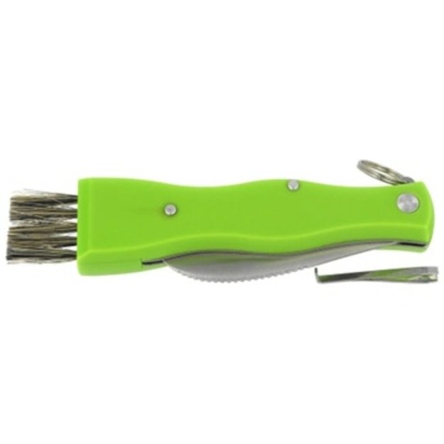 Martinez Albainox mushroom knife, green ABS, matte 3Cr13Mov 72 mm (18391)