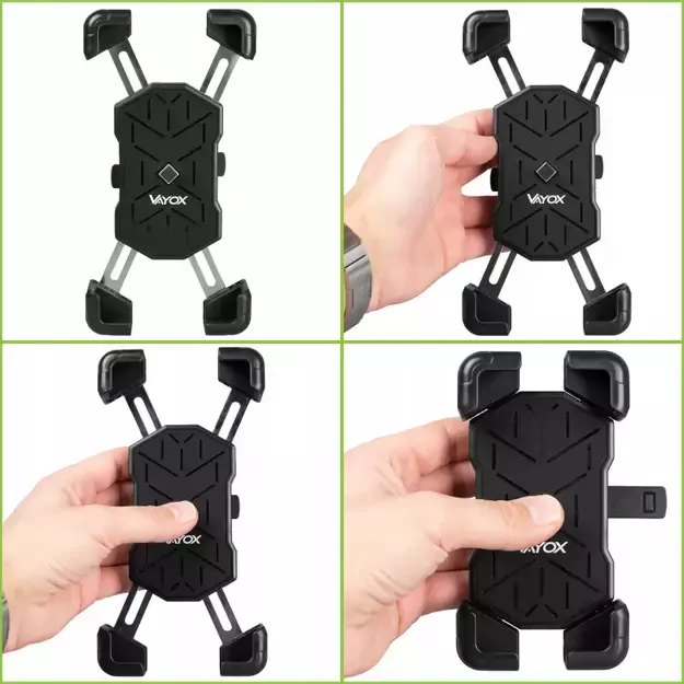Vayox VA0344 Black Bicycle/Motorcycle Phone Holder