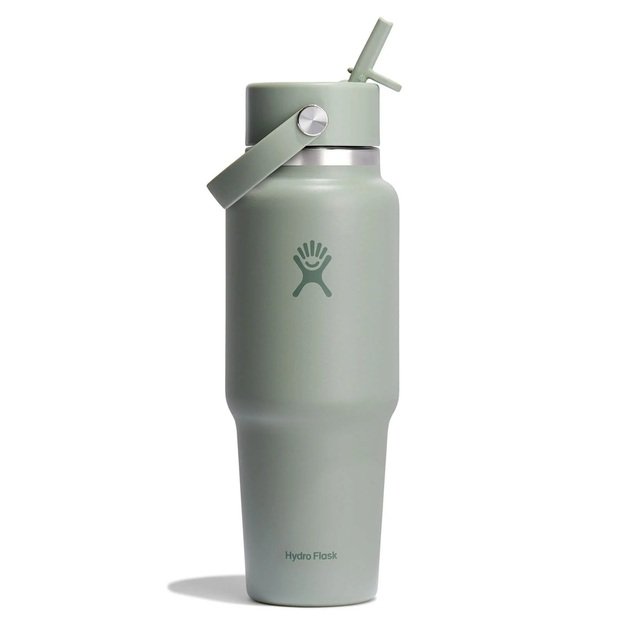 Дорожная бутылка Hydro Flask с широким горлом и трубочкой, 946 мл, агава, WT32CFS374