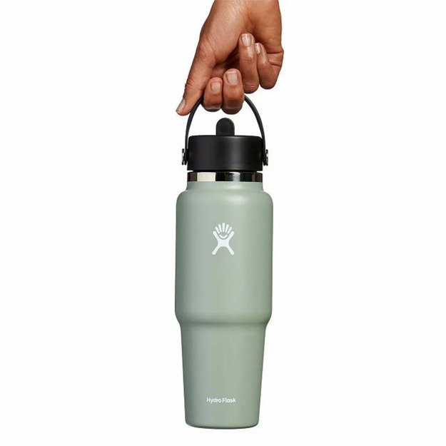 Дорожная бутылка Hydro Flask с широким горлом и трубочкой, 946 мл, агава, WT32CFS374