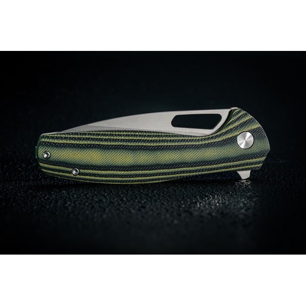 Badger Outdoor D2 Gecko sulenkiamas peilis BO-RE-GRE