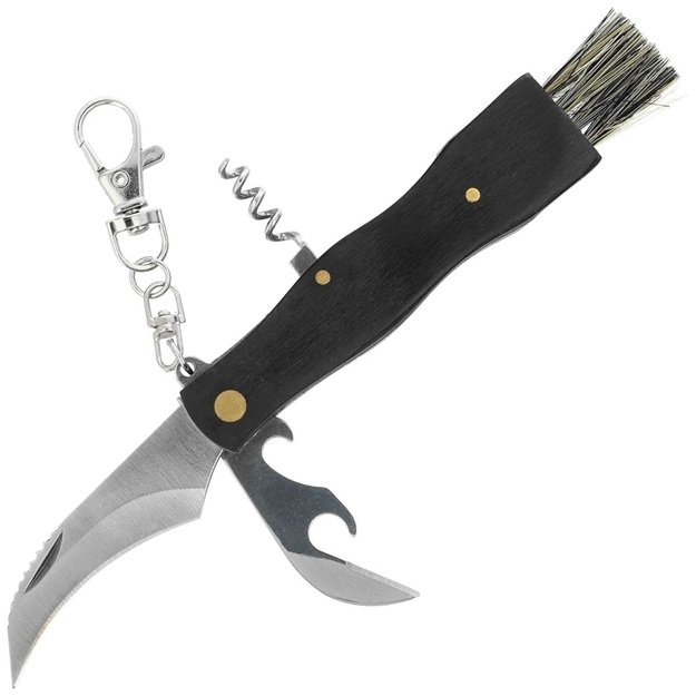 Martinez Albainox Setera daugiafunkcinis peilis grybavimui, maderos mediena, atlasinis 3Cr13Mov (10593)