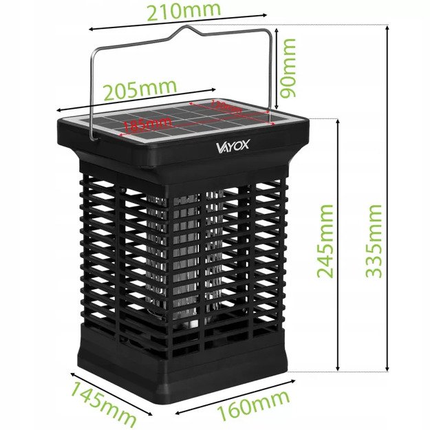 IKV-200 VAYOX insect killer with solar panel