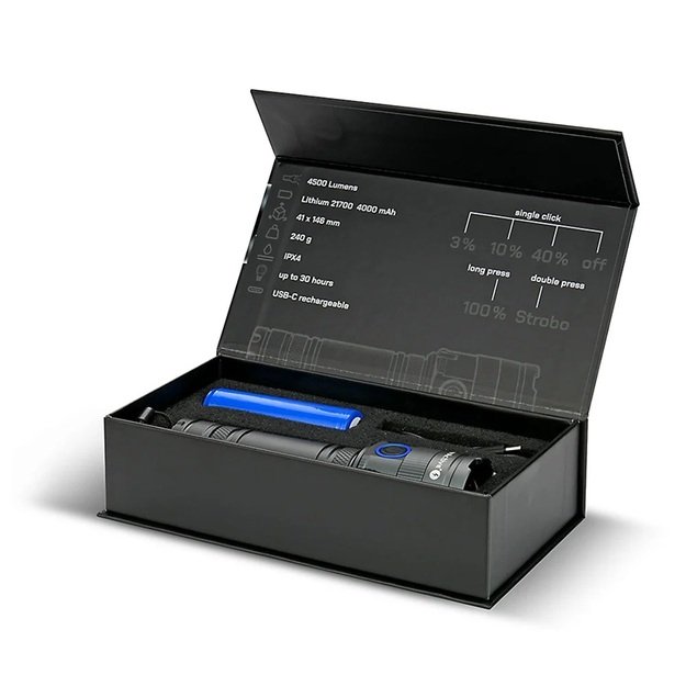 EverActive įkraunamas LED nešiojamas žibintuvėlis FL-4500R Cannon