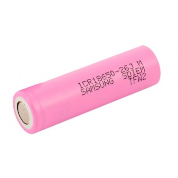 18650 Samsung ICR18650-26JM 2600mAh akumuliatorius