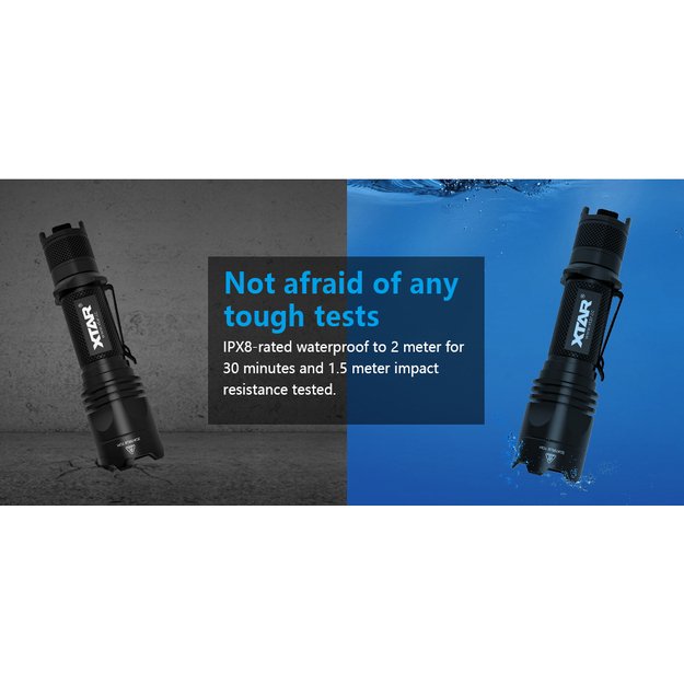 XTAR TZ28 taktinis žibintuvėlis