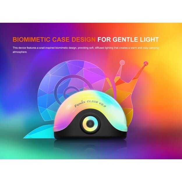 Fenix ​​CL20R V2.0 LED stovyklavimo žibintas Žalias