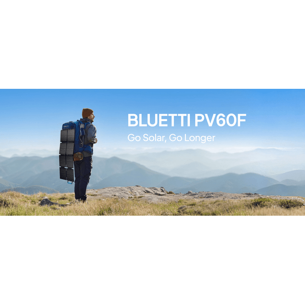 BLUETTI 60W Foldable Solar Panel USB-A USB-C