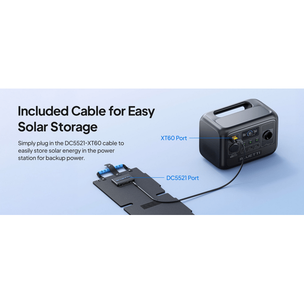 BLUETTI 60W Foldable Solar Panel USB-A USB-C