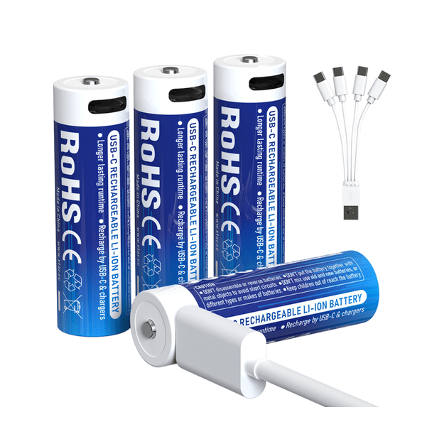 XTAR 14500-1.5V 3000mAh baterijos Li-ION AA LR B4 (4vnt)