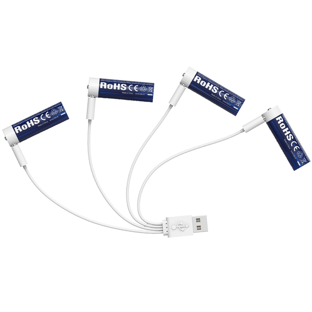 XTAR 14500-1.5V 3000mAh baterijos Li-ION AA LR B4 (4vnt)