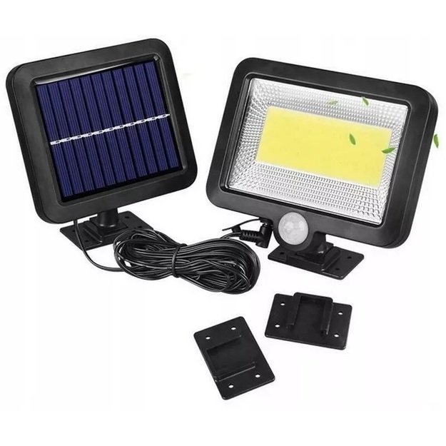 LED šviestuvas su saulės baterija