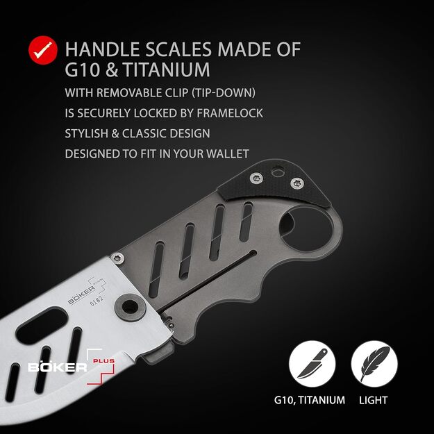 Böker Plus Credit Card knife 01BO010