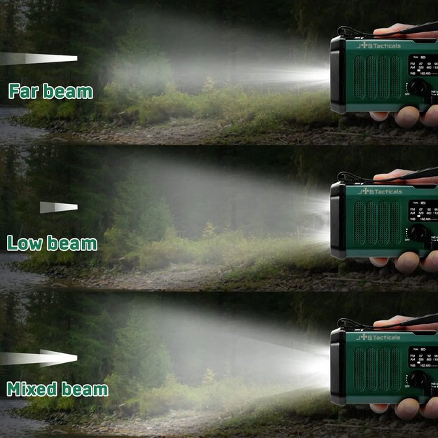 Аварийное радио с Powerbank 20000mAh черное