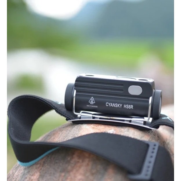 CYANSKY HS6R įkraunamas galvos žibintas (170 m, 1400 liumenų)