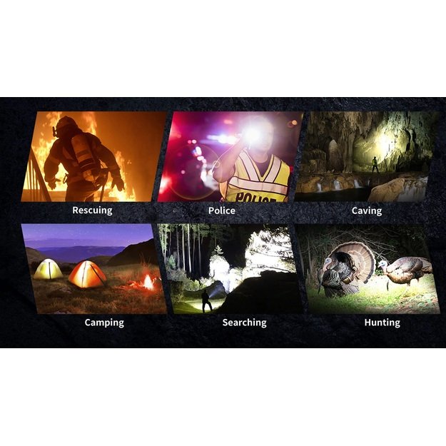 SPERAS P10R 8000lm žibintuvėlis