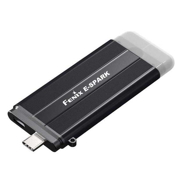Fenix E-Spark avarinis pakraunamas žibintuvėlis prie raktų su powerbanku