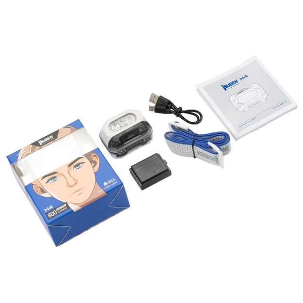 Wuben H4 перезаряжаемый фонарь 800лм Белый