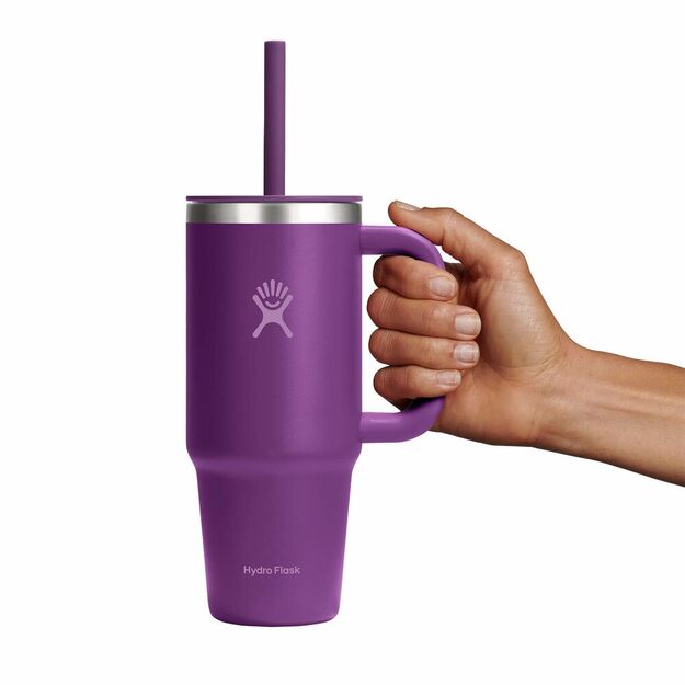 Hydro Flask travel thermos bottle (710 ml), Beachplum Purple (TT24PSC526)