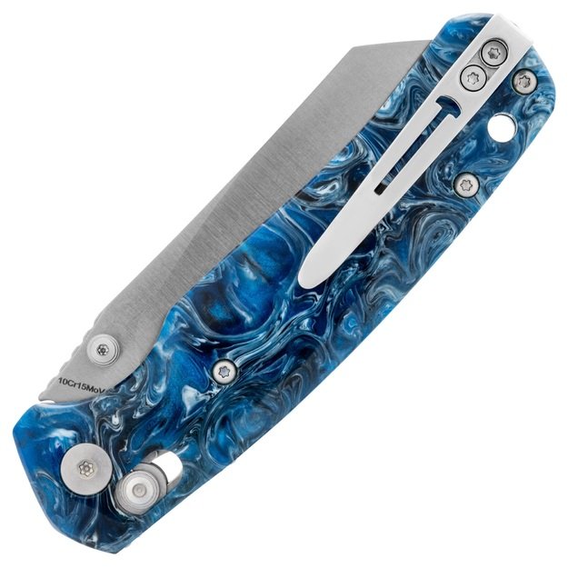 Bestechman sulankstomas peilis „Cicada's Wing“ mėlynai margas BMK06Q