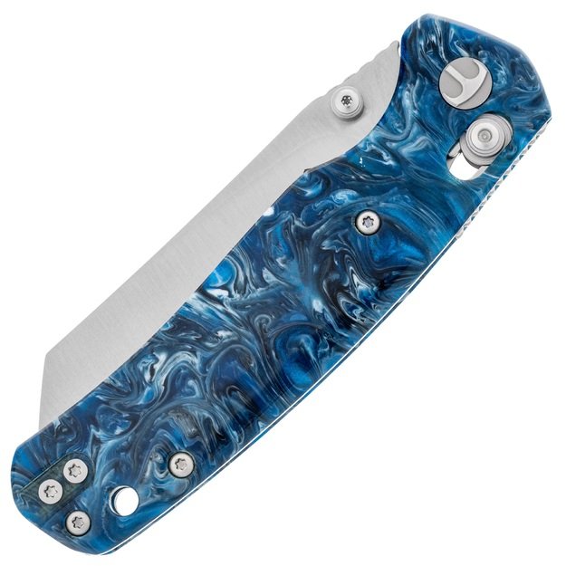 Bestechman sulankstomas peilis „Cicada's Wing“ mėlynai margas BMK06Q