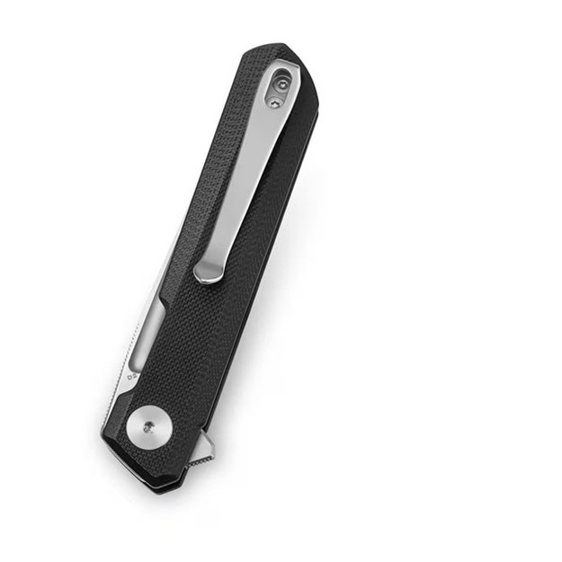 Bestechman Mini Dundee sulenkiamas peilis Satin D2 G10 Black (BMK08A)