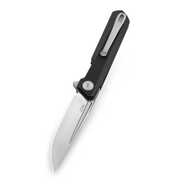 Bestechman Mini Dundee sulenkiamas peilis Satin D2 G10 Black (BMK08A)
