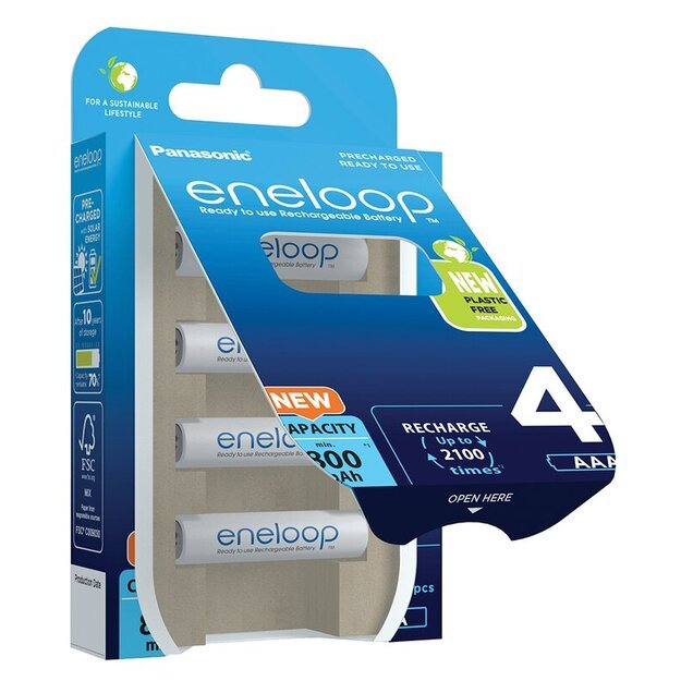 Panasonic Eneloop R03 / AAA 800mAh x4 batteries BK-4MCDE/4BE