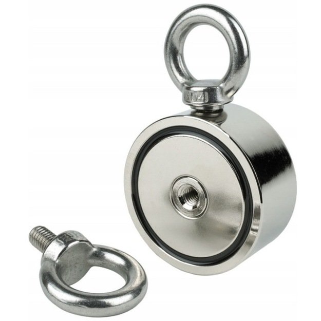 HÖGLER Stiprus neodimio žvejybos magnetas su šonine rankena 60 mm 2 x 150 kg