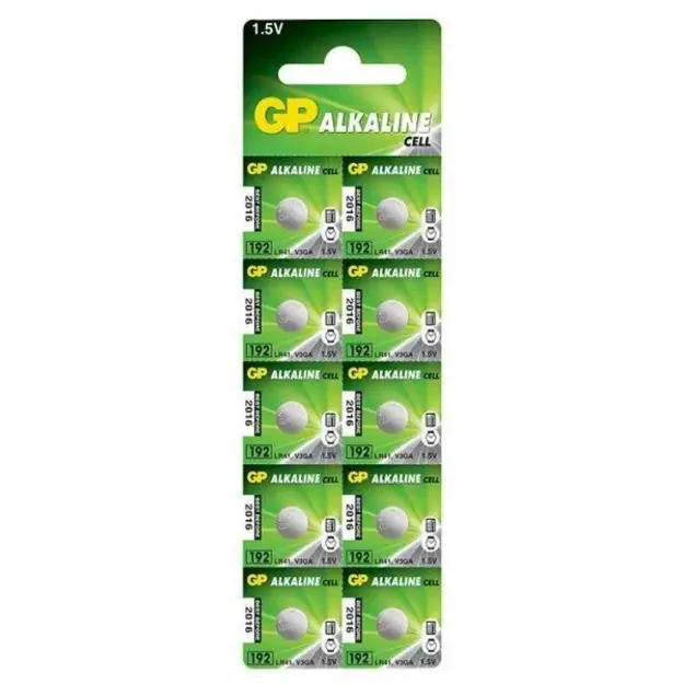 GP baterijos 192, AG3,  LR41  B10