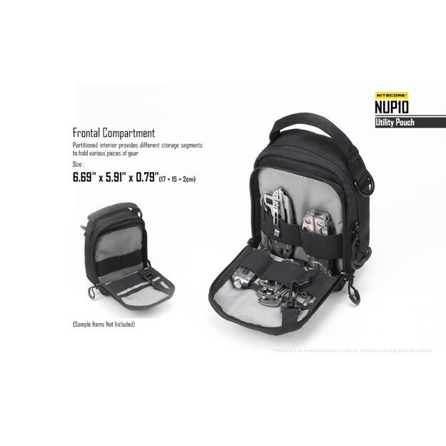 Nitecore NUP10 Utility Tactical Pouch, Black