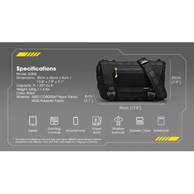 Nitecore SLB06 - EDC сумка, 7 литров
