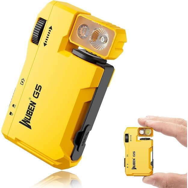 WUBEN G5 edc žibintuvėlis 400lm, geltonas