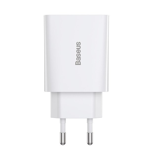 Baseus Speed Mini Quick Charger, USB-C, PD, 3A, 20W (white)