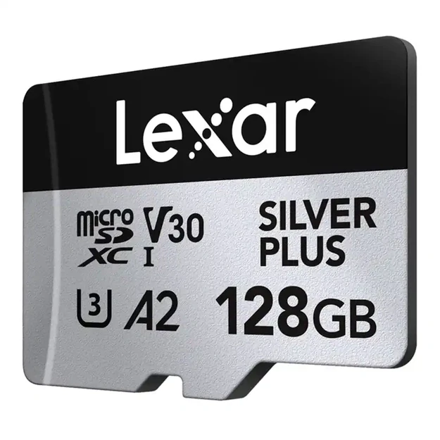 Karta pamięci Lexar High-Performance Silver Plus microSDXC 128GB + adapter